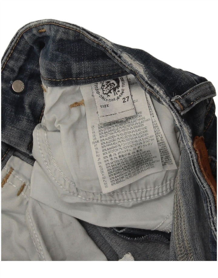 Jeans dritti da donna Diesel W27 L30 cotone blu