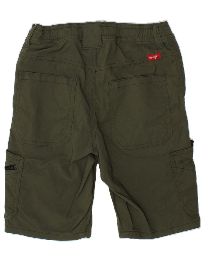 WRANGLER Boys Cargo Shorts 8-9 Years Medium W24  Green Nylon Vintage Wrangler and Second-Hand Wrangler from Messina Hembry 