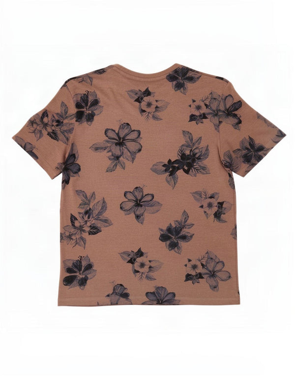 T-shirt grafica da uomo Zara Top rosa medio floreale