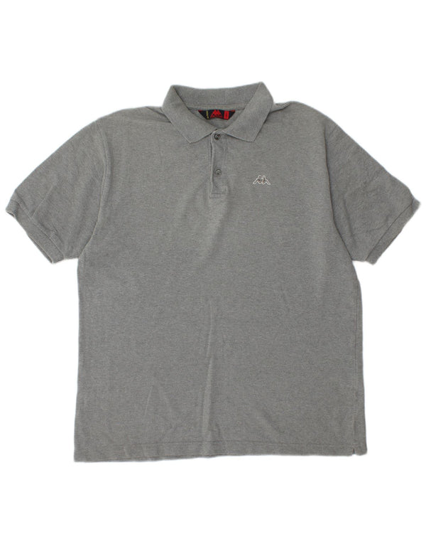 Polo Uomo KAPPA Large Grigio Cotone