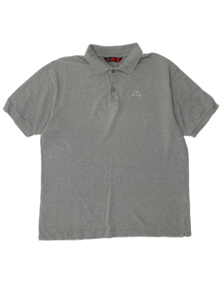 Polo Uomo KAPPA Large Grigio Cotone