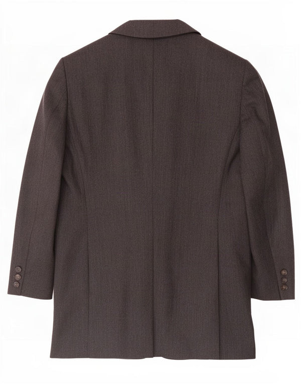 Giacca blazer a 4 bottoni da donna Marella UK 12 Lana grigio medio