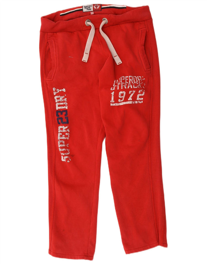 Pantaloni da tuta con grafica da uomo Superdry Rosso medio