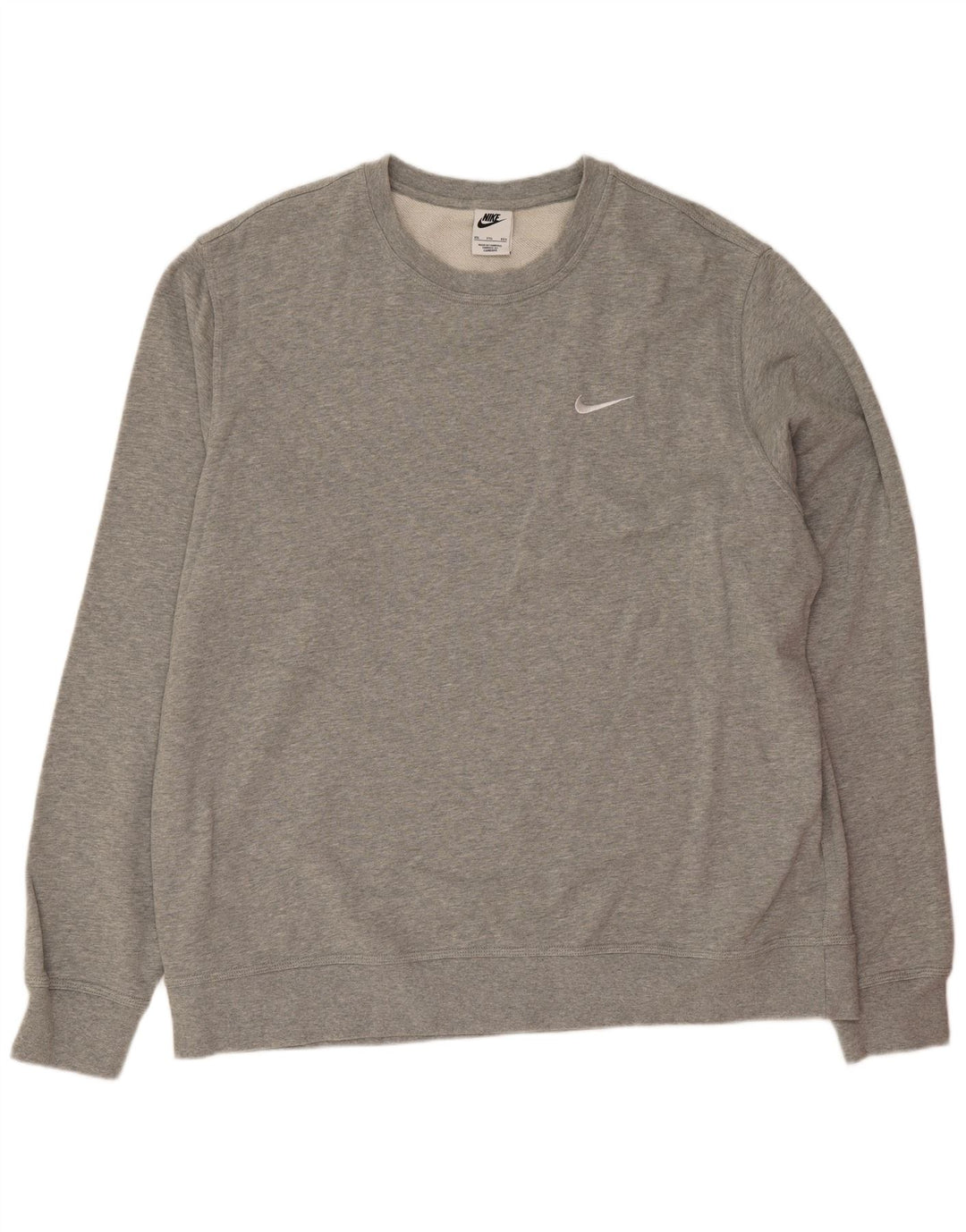 Felpa Nike Uomo Maglione 2XL Cotone Grigio