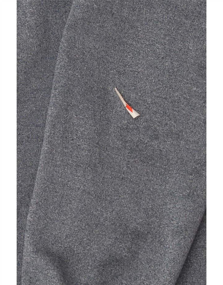 Maglione con cappuccio e zip da uomo Adidas piccolo in poliestere color block blu