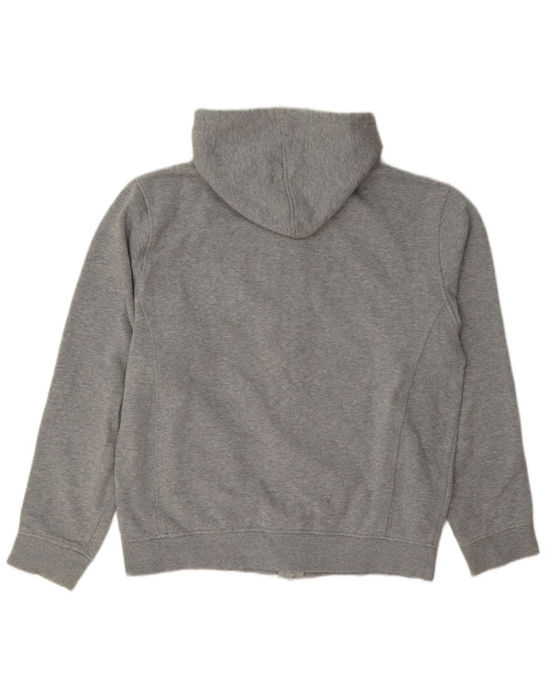 Maglione con cappuccio e zip grafica da donna Fila UK 16 Grande cotone chiazzato grigio