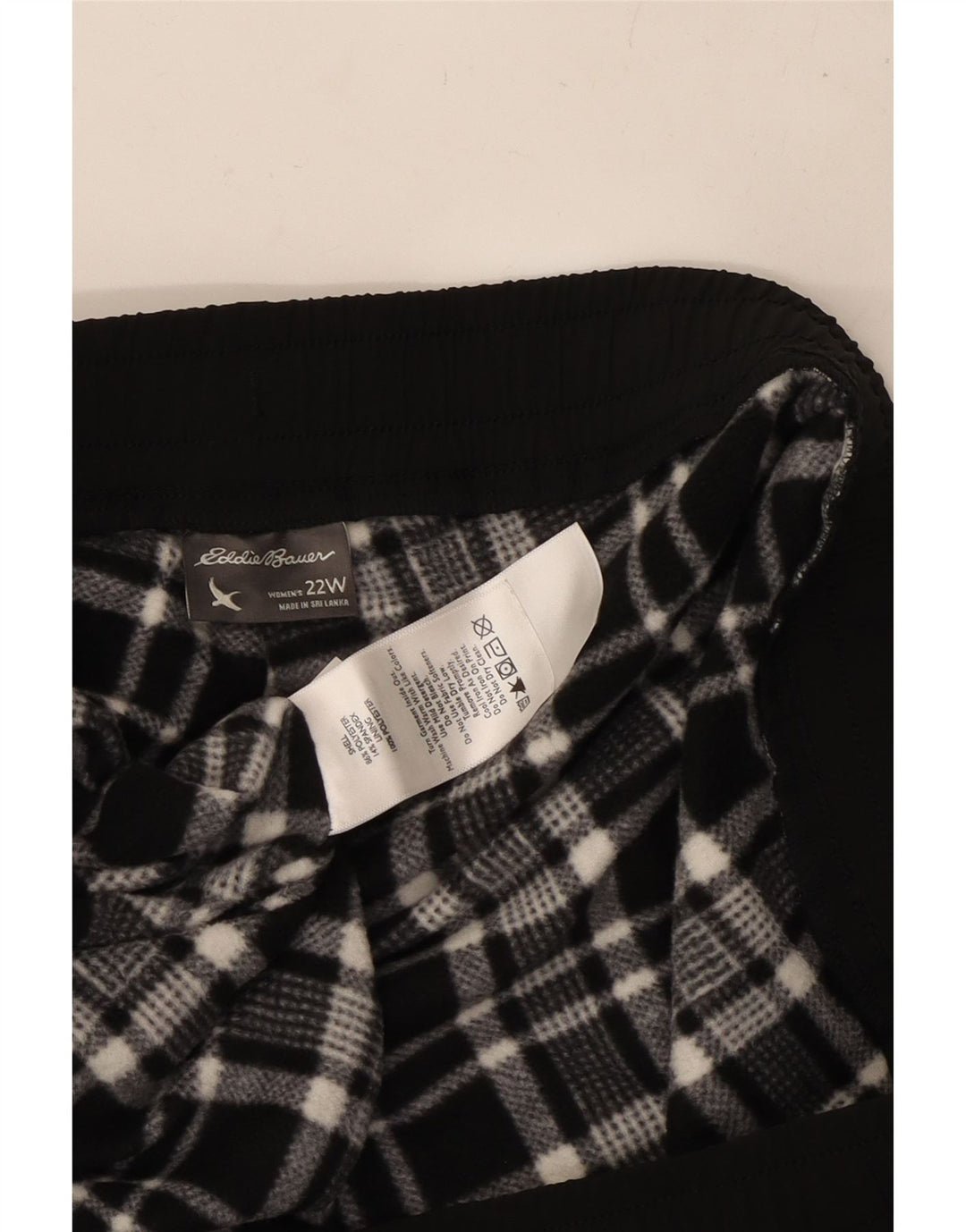 Pantaloni da tuta cargo da donna EDDIE BAUER US 22 3XL Poliestere nero