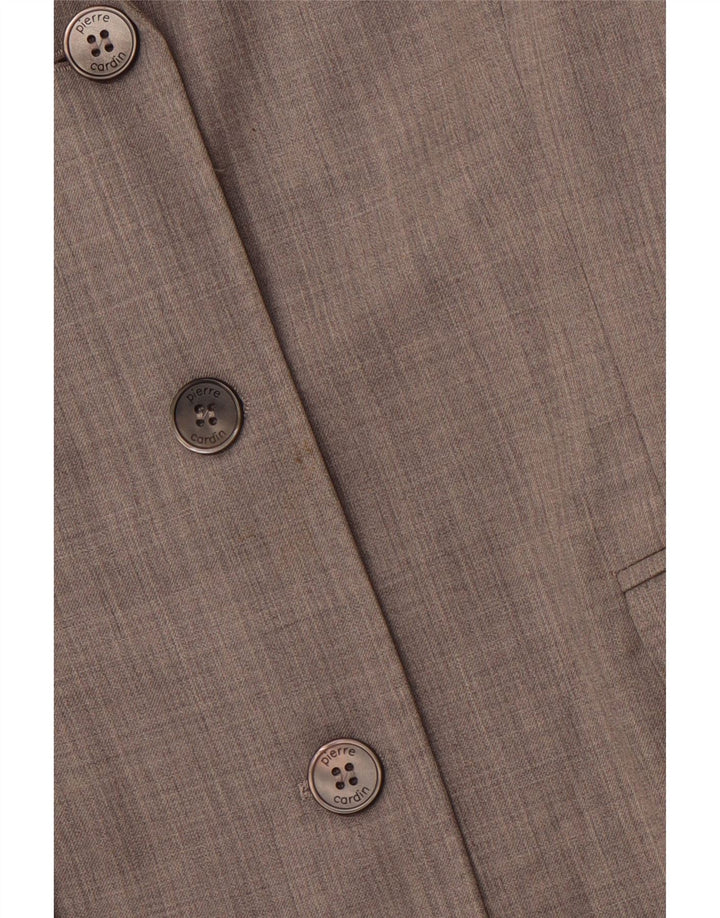 PIERRE CARDIN Giacca blazer a 3 bottoni da donna EU 42 Gessato grigio medio