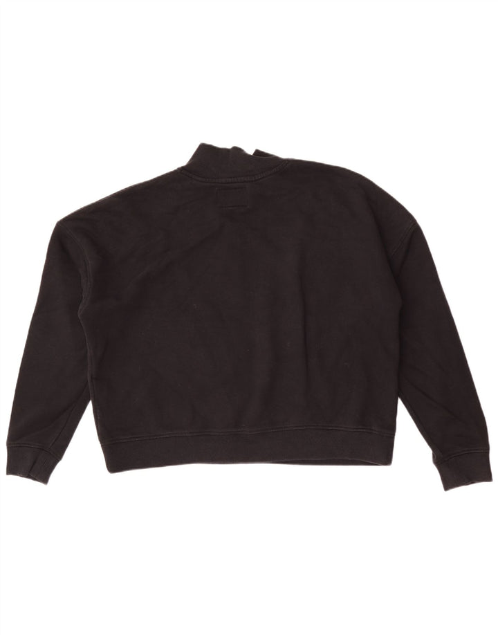 Felpa grafica oversize da donna Jack Wills UK 16 grande nera