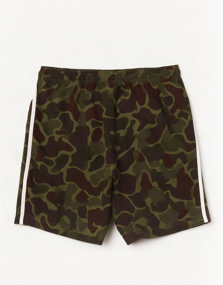 Pantaloncini sportivi da uomo Adidas Medium Khaki Camouflage Poliestere