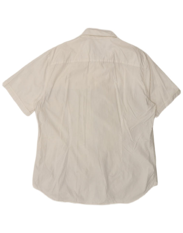 Camicia a maniche corte vestibilità ampia da uomo CERRUTI 1881 3XL bianca