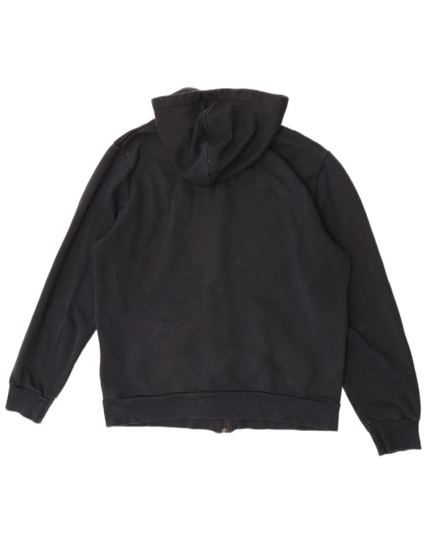 Puma Mens Zip Hoodie Sweater Medium Black Cotton