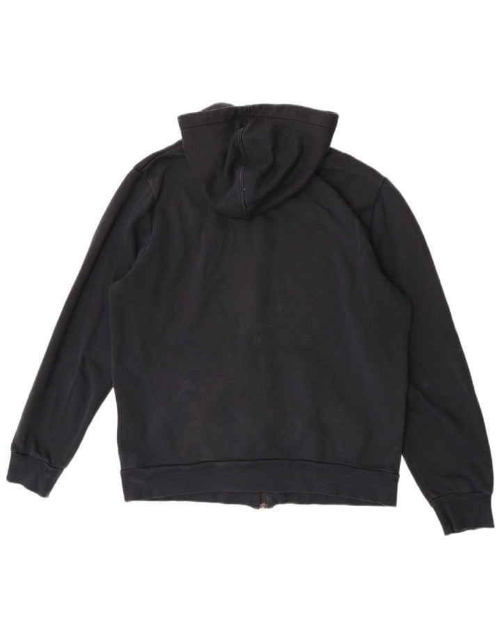 Felpa con cappuccio e zip da uomo Puma in cotone nero medio