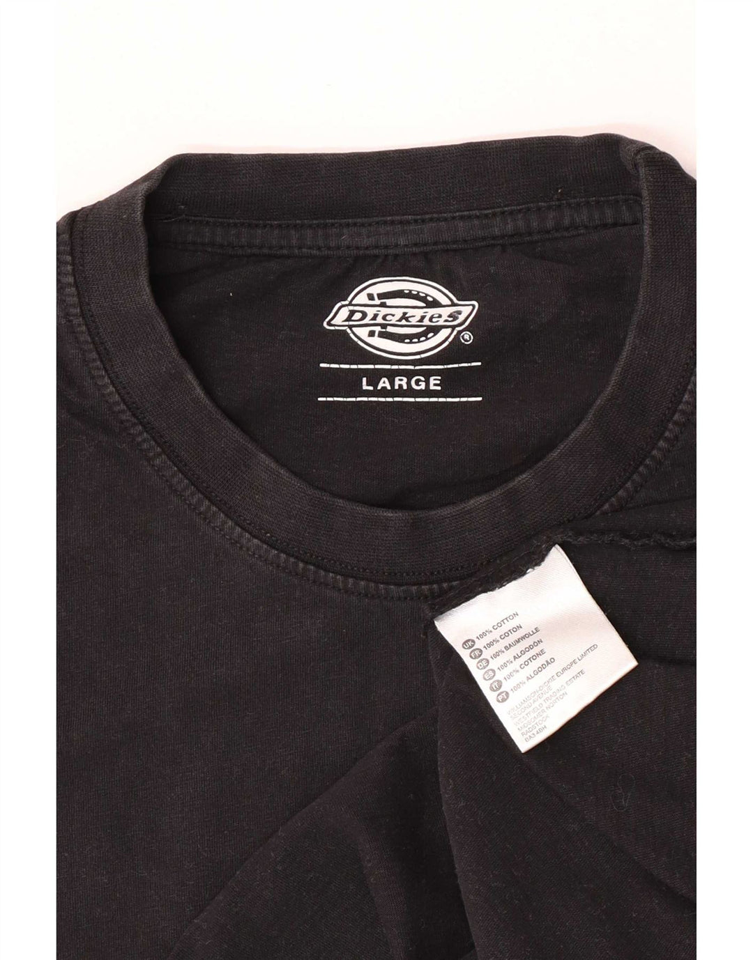 T-shirt da uomo Dickies Top grande in cotone nero