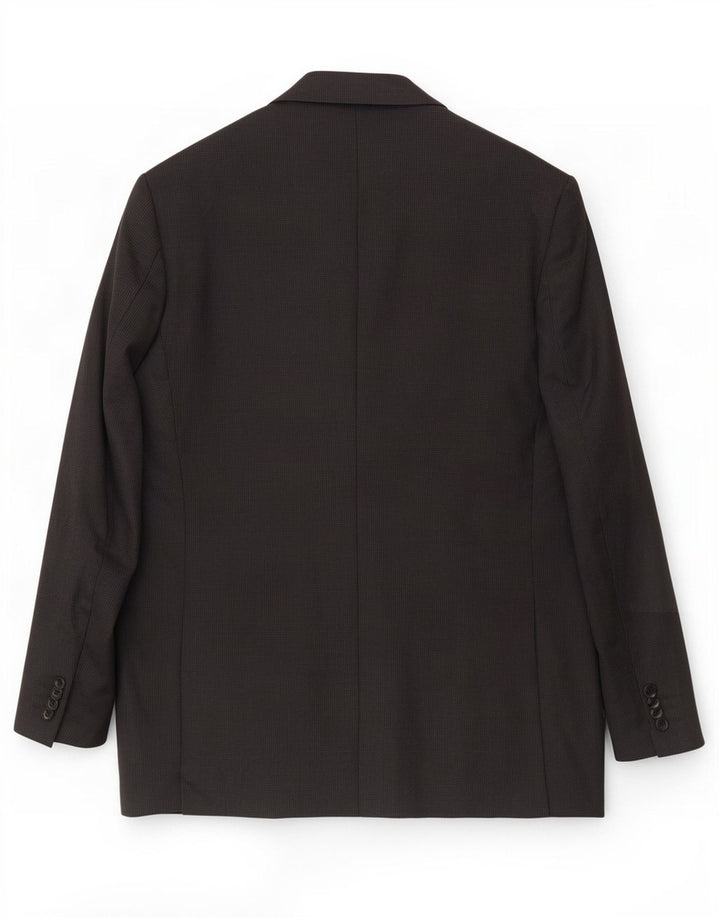 Giacca Blazer da Uomo a 2 Bottoni Loro Piana IT 48 Media Nera in Lana Vergine