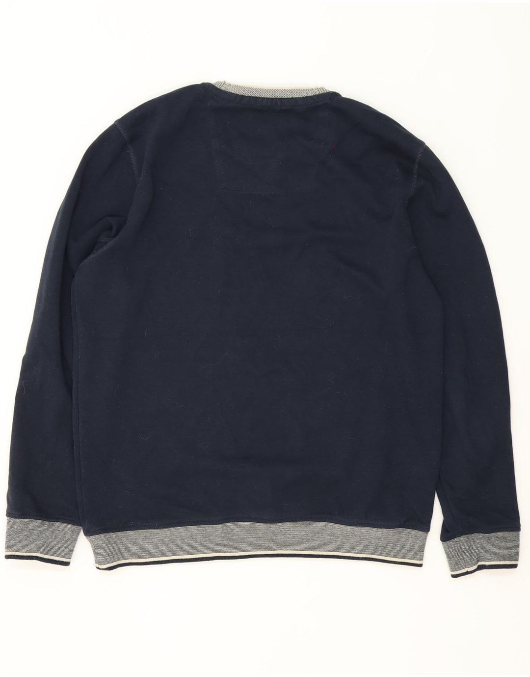 Crew Clothing Felpa da uomo Maglione grande Poliestere color block blu navy