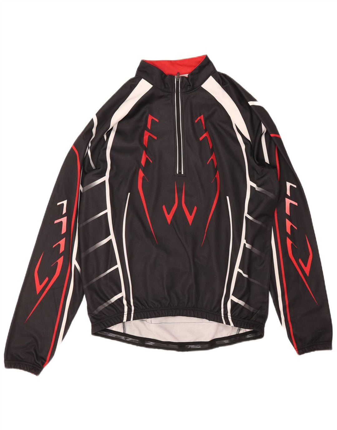 Top da tuta pullover con zip e collo da uomo CRANE IT 52 Large Nero geometrico