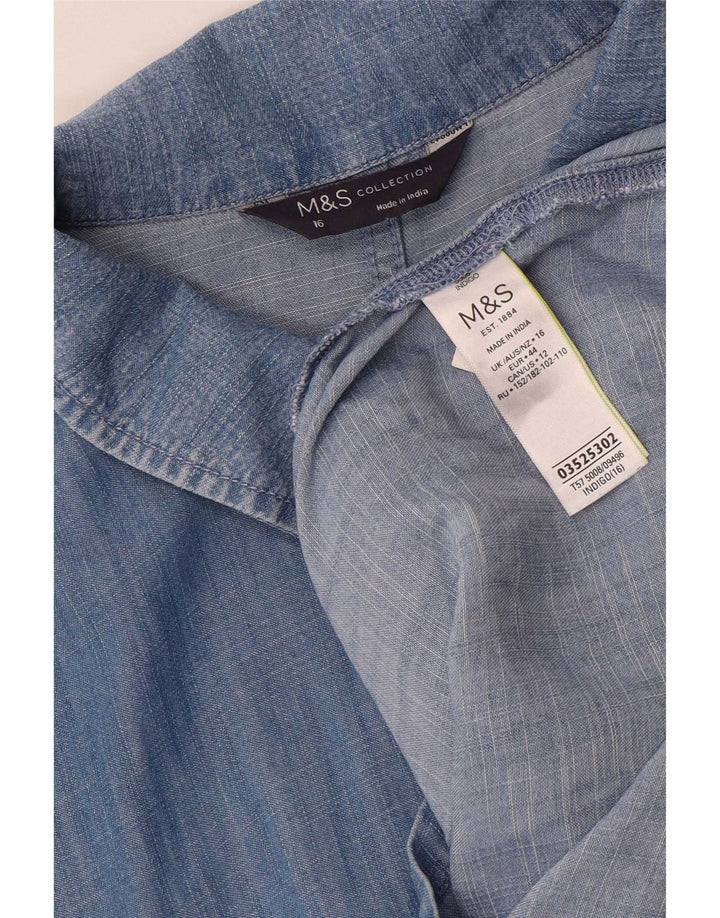 Tutina da donna Marks & Spencer UK 16 Large Lyocell blu