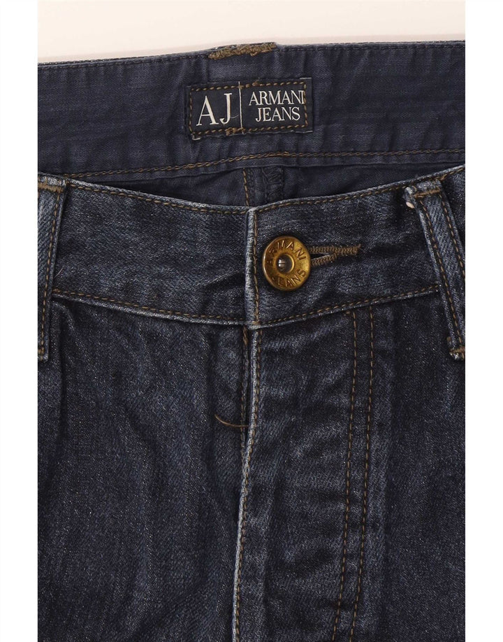 Jeans dritti da uomo Armani W32 L33 in cotone blu navy