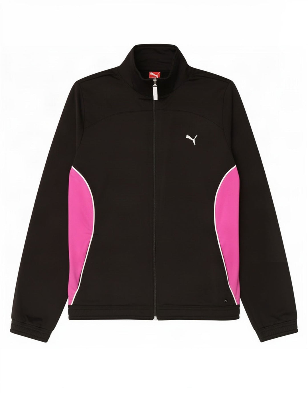 Giacca da tuta da donna Puma UK 14 Large Nero Colourblock Poliestere