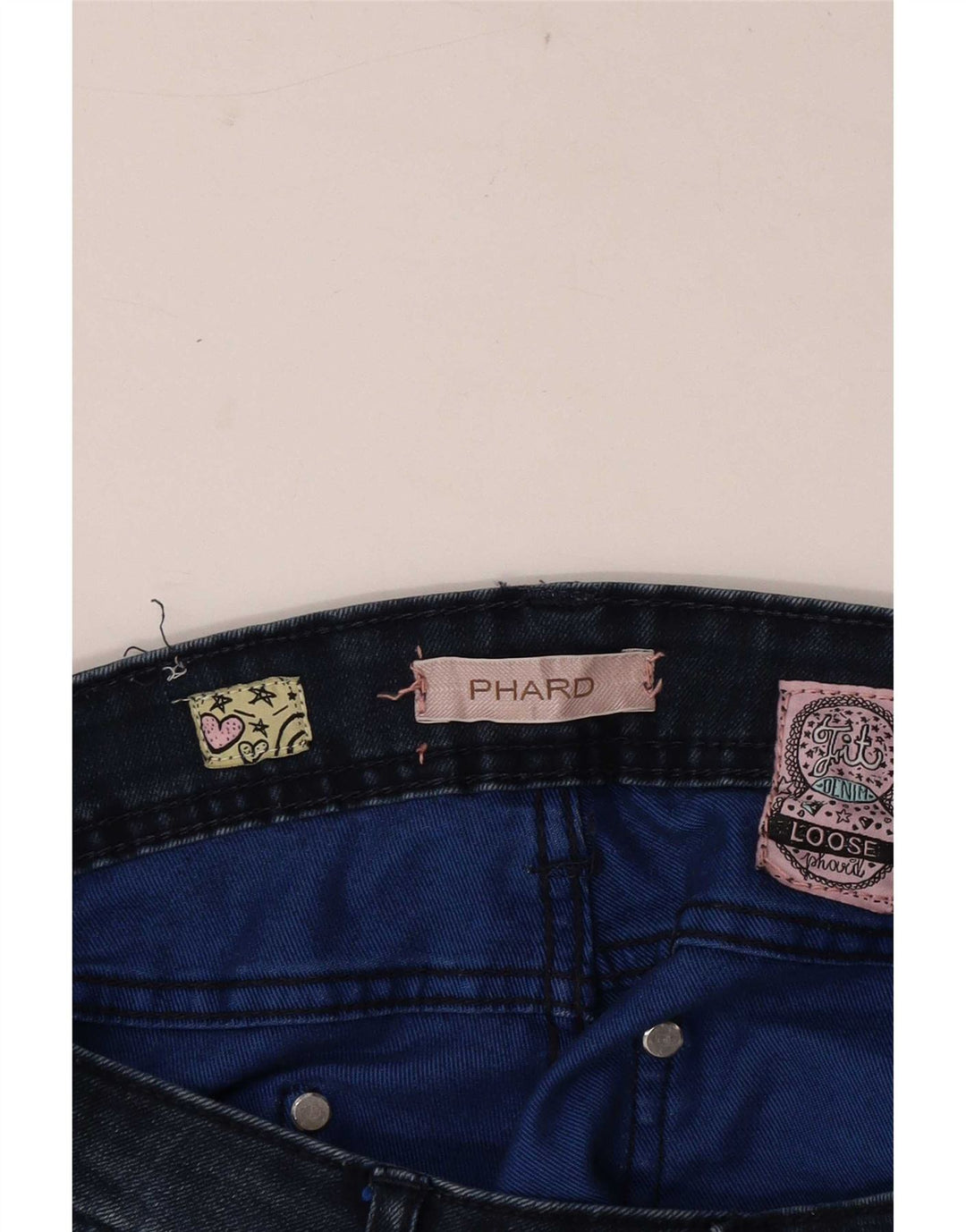 Jeans larghi da donna Phard taglia 30W30 L27 Blu