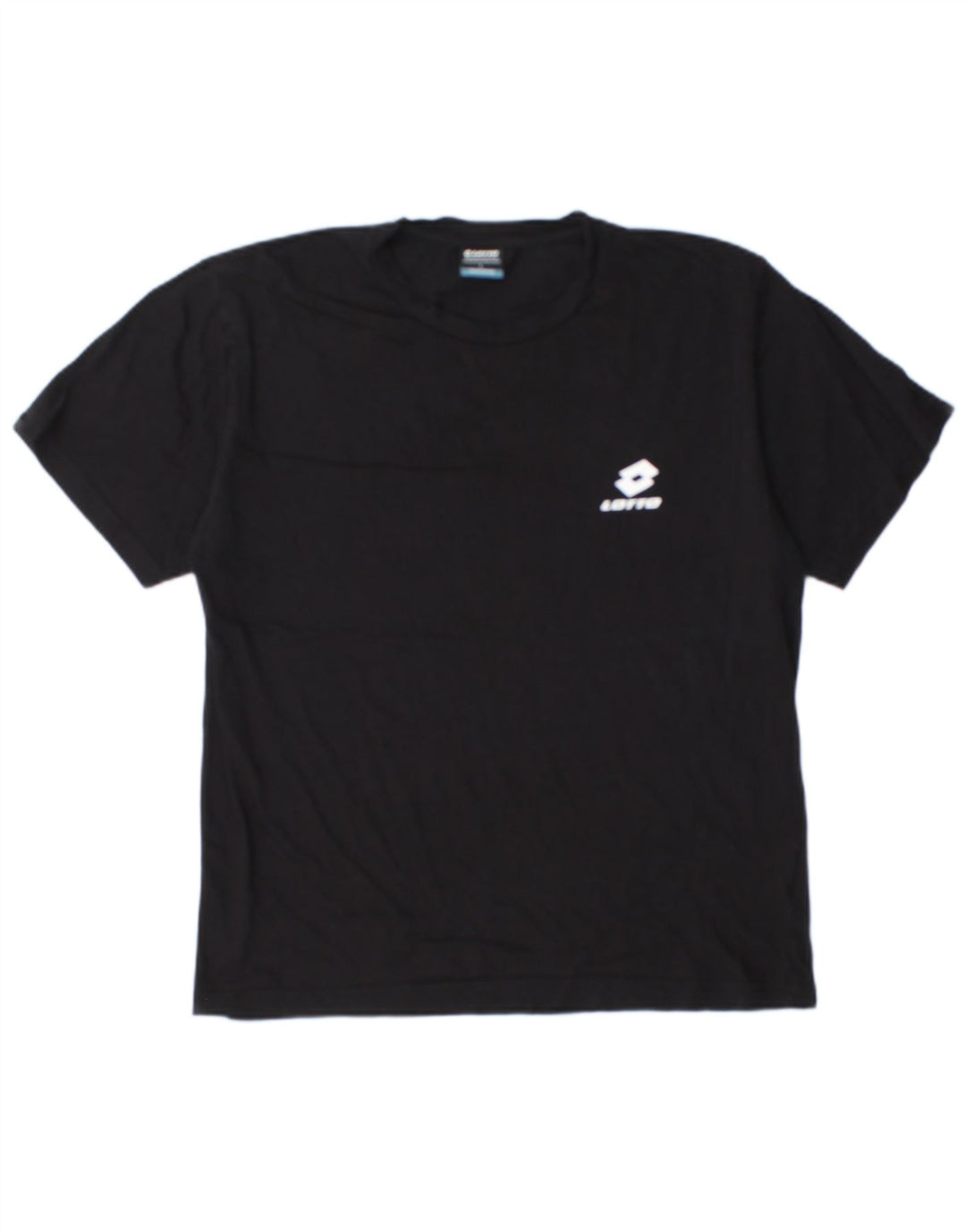 T-shirt da uomo Lotto Top Large in cotone nero