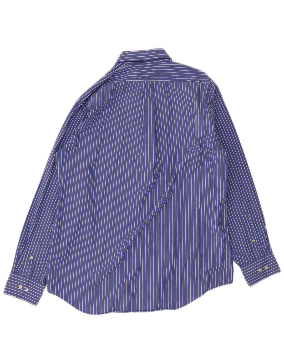 Camicia da uomo Chaps taglia 16 grande cotone gessato blu
