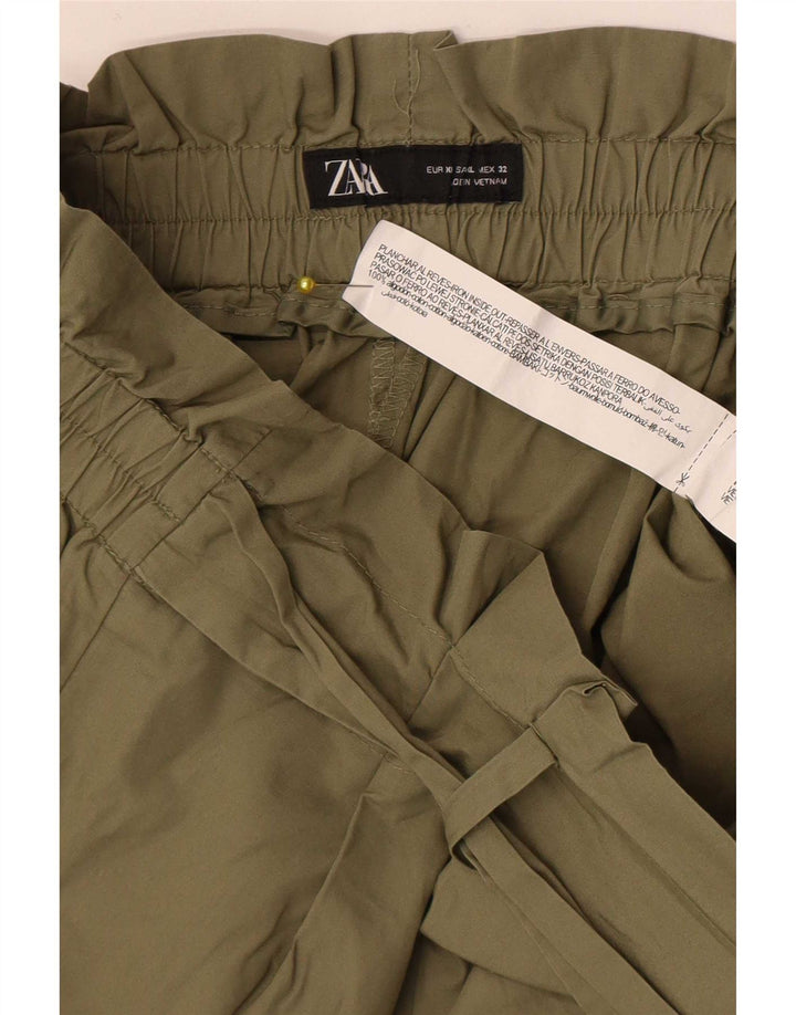 Pantaloncini casual da donna Zara XL W32 cotone kaki