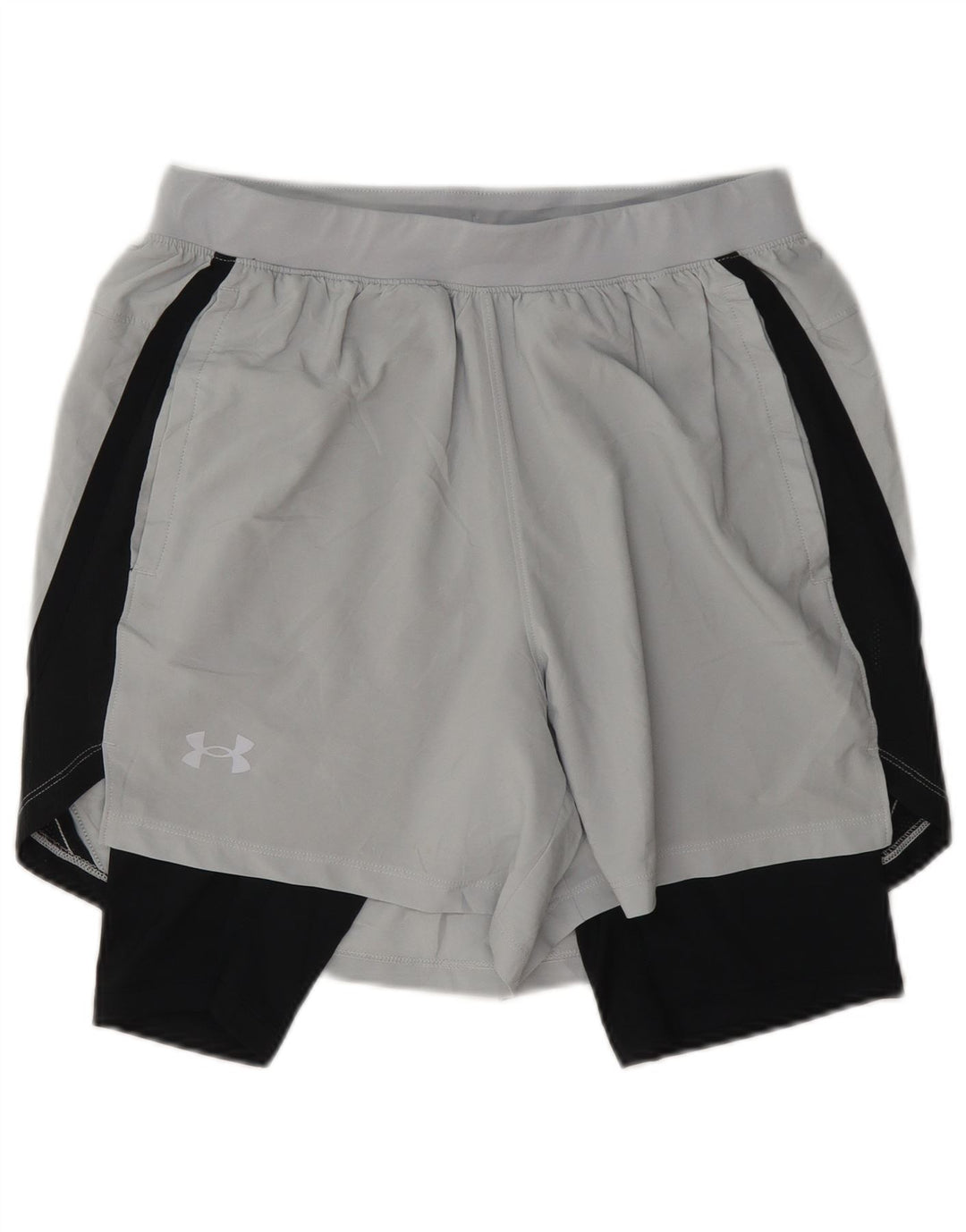 Pantaloncini sportivi da uomo Under Armour grigio medio color block