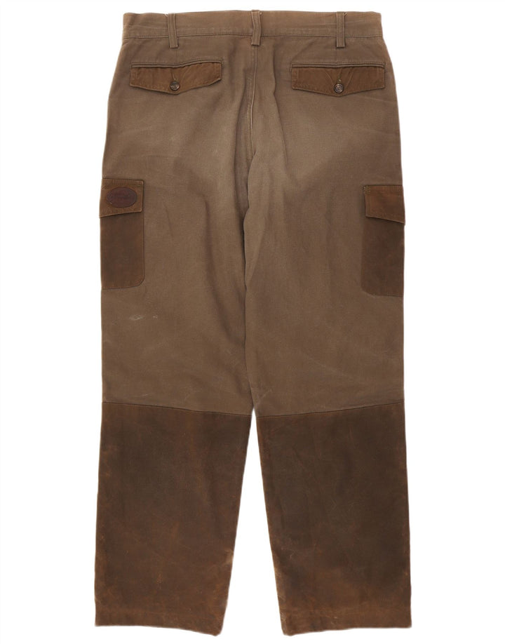 Pantaloni cargo da uomo Maremmano IT 50 Large W34 L28 Marrone Colourblock