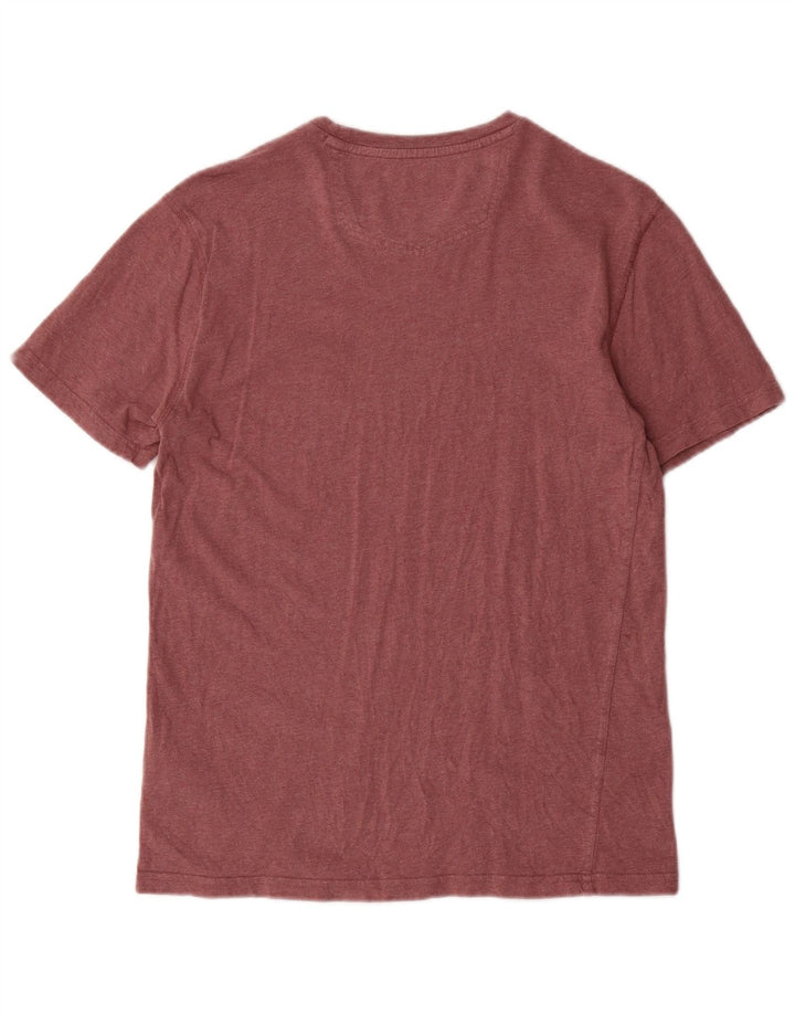 FAT FACE T-shirt da uomo Top piccola in cotone bordeaux