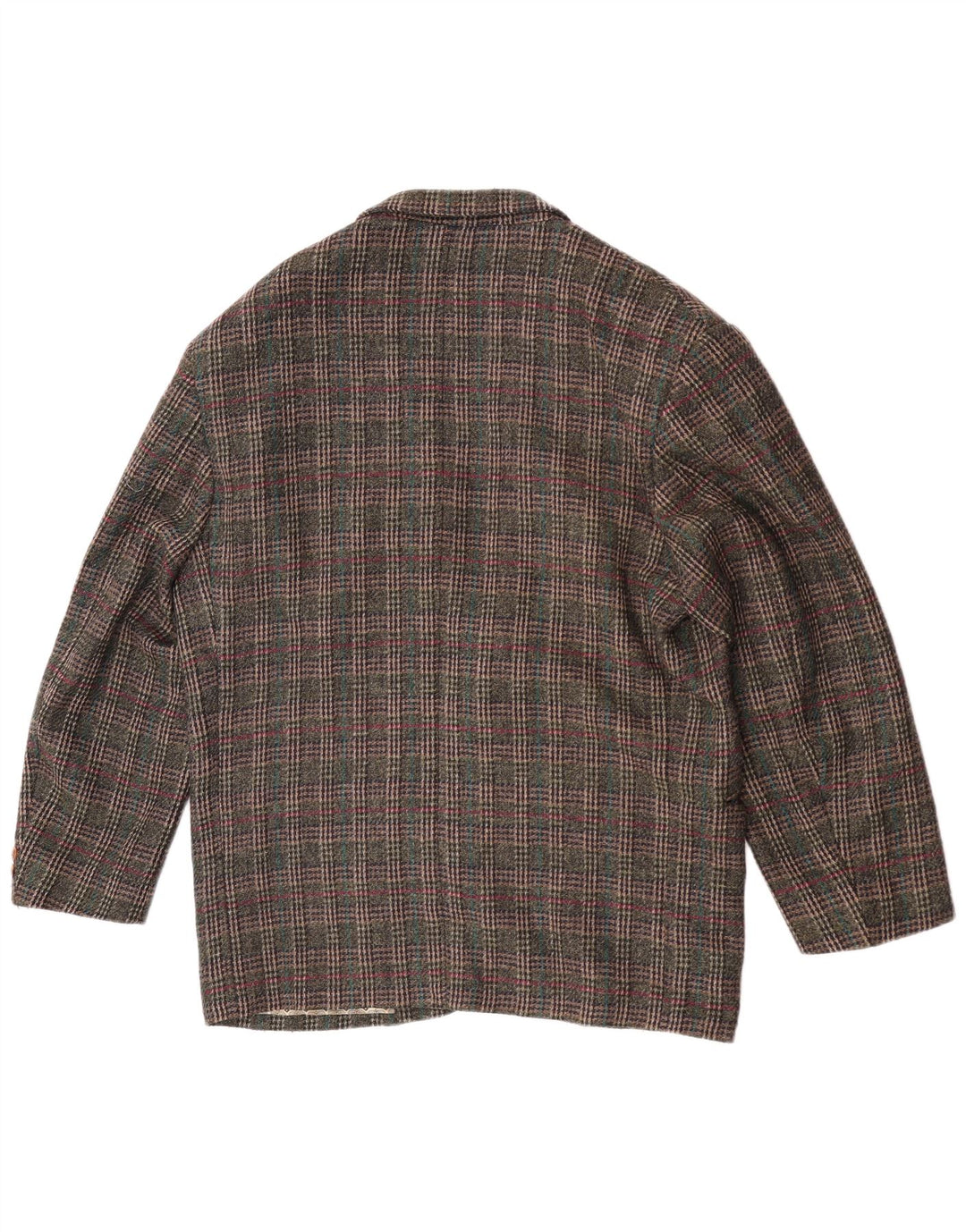 Giacca blazer da uomo a 2 bottoni dalla vestibilità tradizionale Cido IT 48 a quadri kaki medio