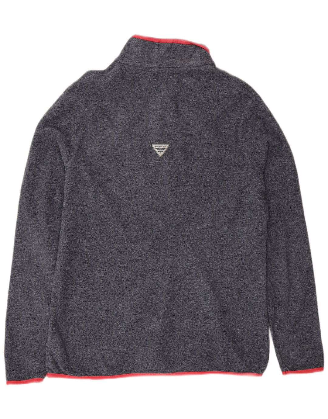 Maglione in pile Columbia da donna con collo a bottoni UK 18 XL poliestere grigio