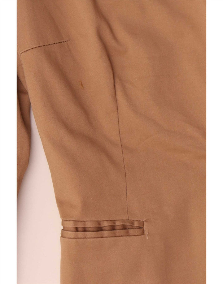 Giacca blazer a 1 bottone da donna Zara EU 38 piccola in cotone marrone