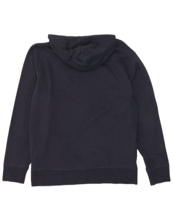Felpa con cappuccio grafica da uomo Avirex, grande, in cotone blu navy
