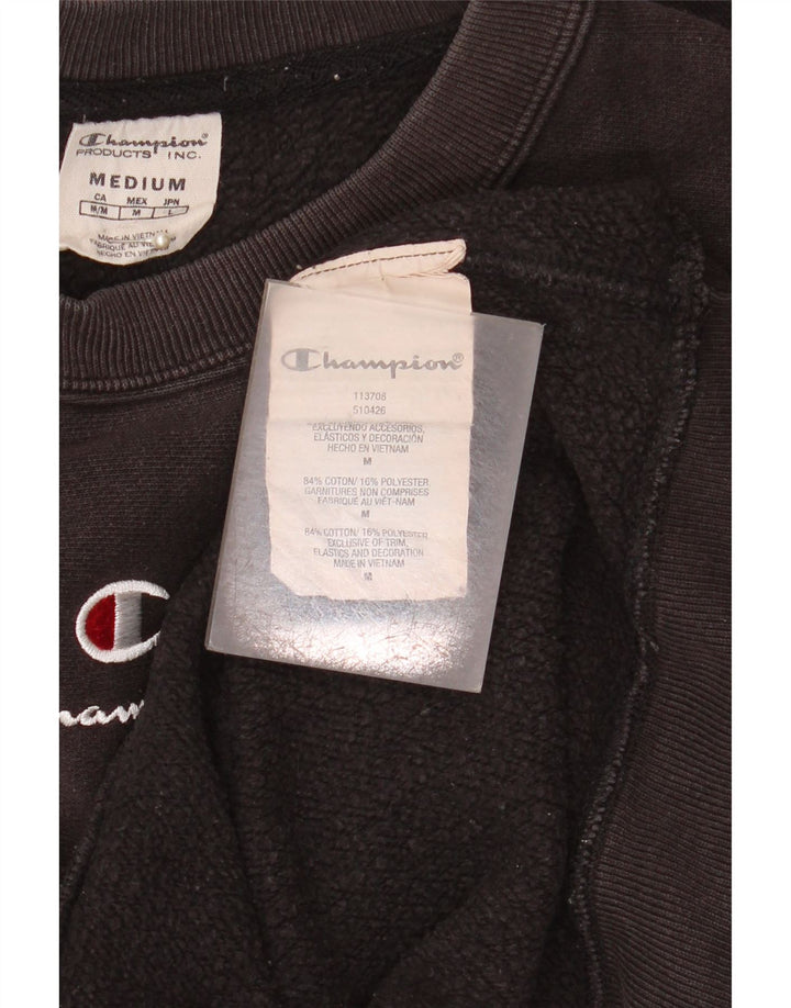 Felpa da uomo Champion Felpa media in cotone nero