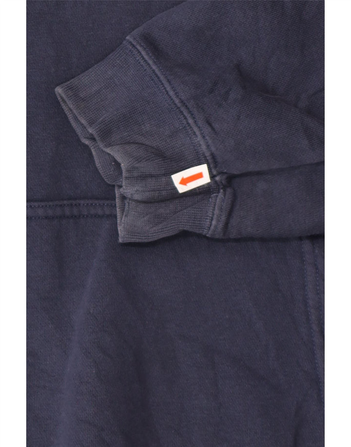 Felpa con cappuccio da uomo NIKE grande in cotone blu navy