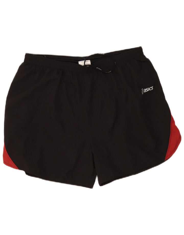 Pantaloncini sportivi da uomo Asics 2XL Poliestere color block nero