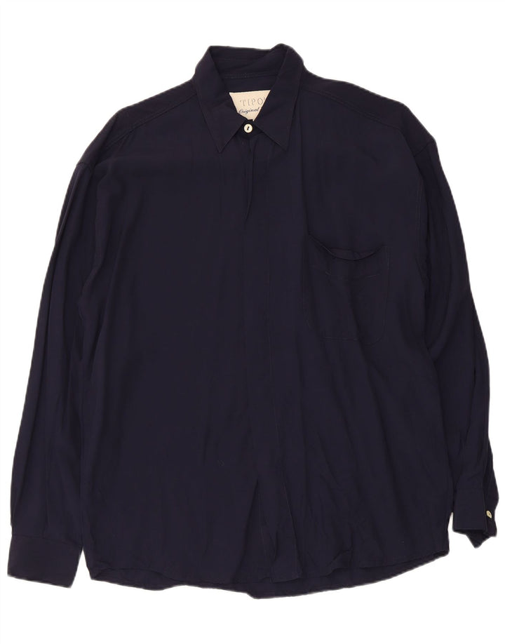 Camicia da uomo Tipo' S blu navy medio