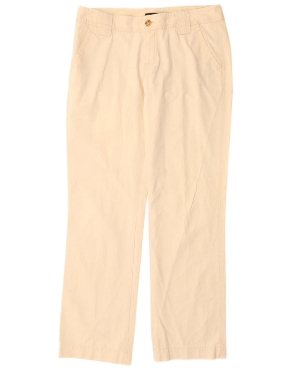 MASSIMO DUTTI Pantaloni chino dritti da donna EU 42 Large W32 L33 Beige