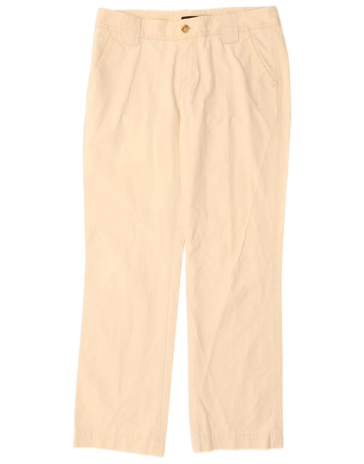 MASSIMO DUTTI Pantaloni chino dritti da donna EU 42 Large W32 L33 Beige