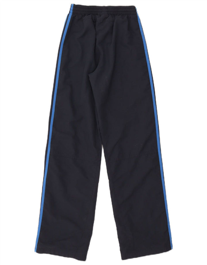 Pantaloni della tuta da ragazzo Adidas 13-14 anni in poliestere blu navy