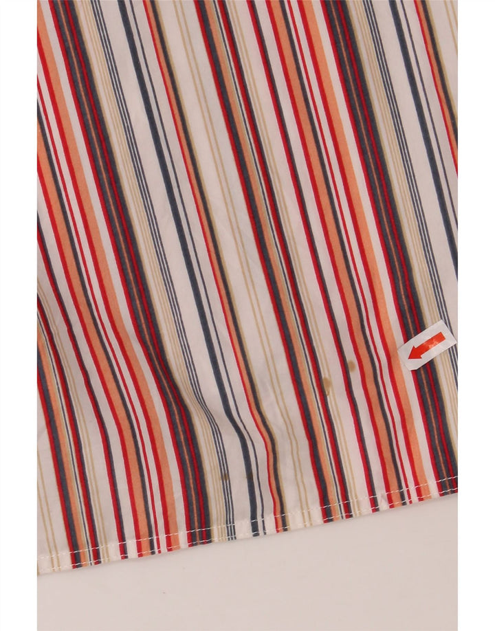 TOM TAILOR Camicia a maniche corte da uomo 2XL Cotone a righe multicolore