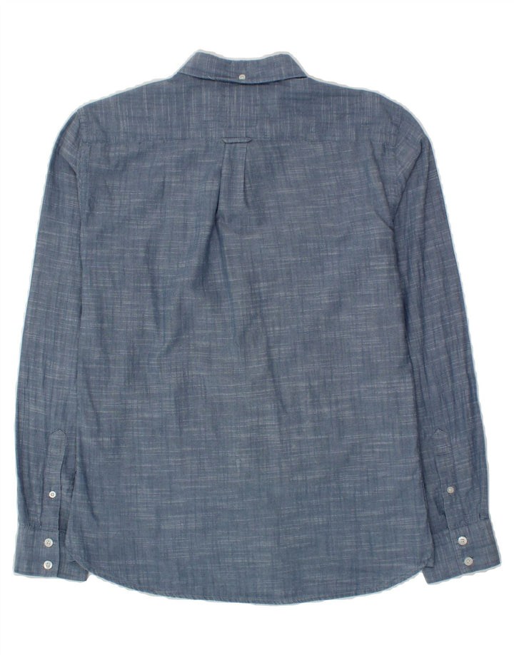 LAMBRETTA Mens Shirt Small Blue Cotton Vintage Lambretta and Second-Hand Lambretta from Messina Hembry 