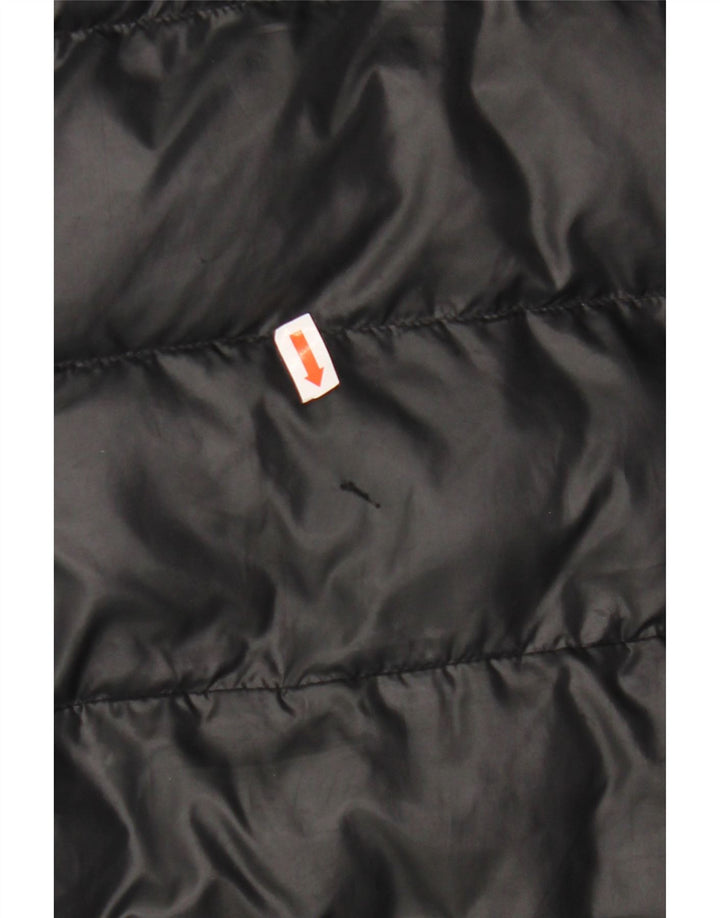 Giacca imbottita con cappuccio ADIDAS per ragazzi 9-10 anni in poliestere nero