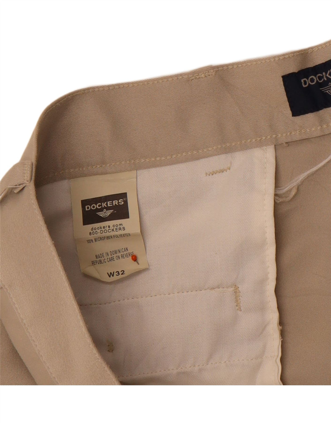 DOCKERS Mens Pegged Chino Shorts W32 Medium Beige Polyester Vintage Dockers and Second-Hand Dockers from Messina Hembry 