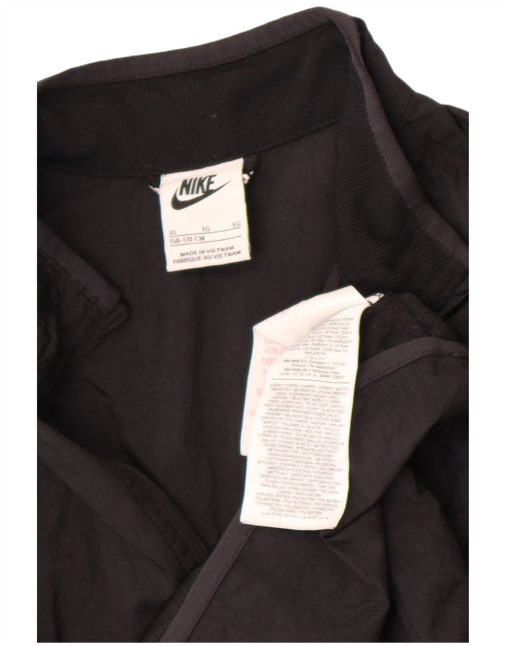 Giacca da ginnastica Nike da ragazzo con grafica pullover, 13-14 anni, XL, nylon nero