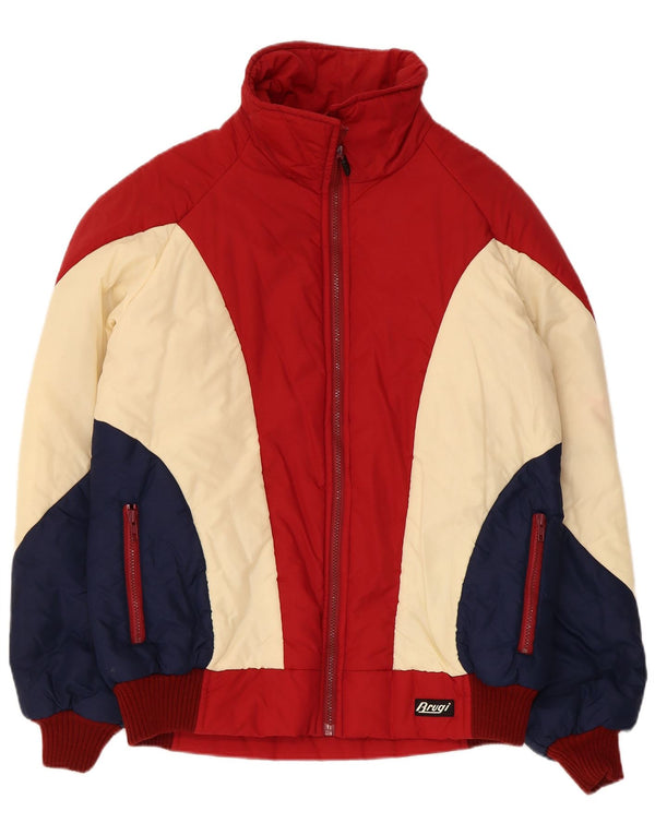Giacca Imbottita Uomo Brugi IT 54 2XL Rosso Colourblock Poliammide