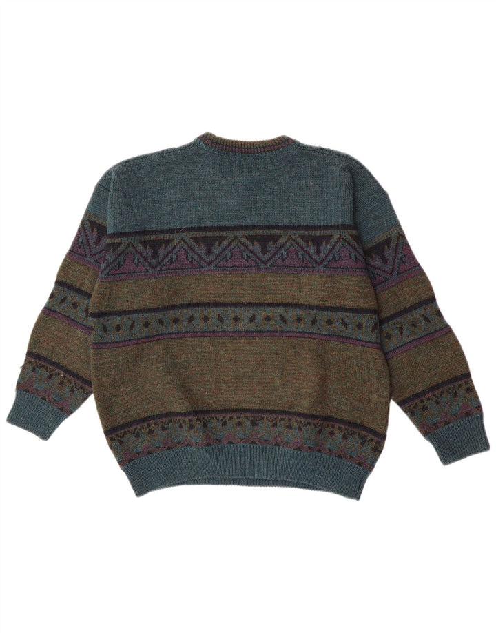 Maglione maglione girocollo da uomo St. Bernard EU 38/40 verde medio retrò