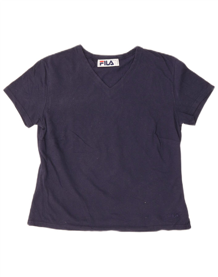 T-shirt Donna FILA Top IT 44 Medio Blu Navy Cotone